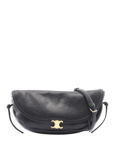 Celine Pre-Owned bandolera Triomphe Little de piel suave con forma de media luna 2010-2026