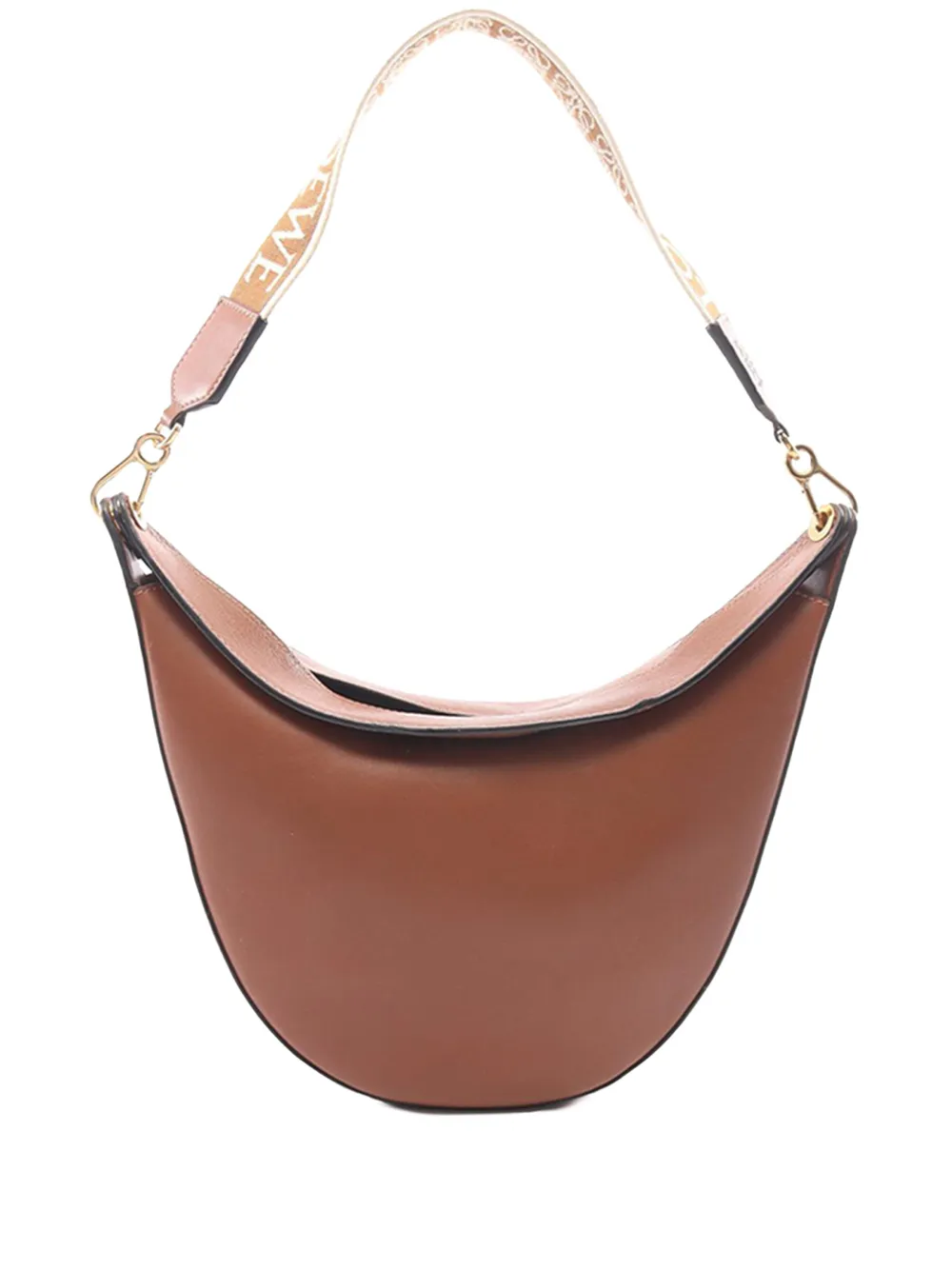 Loewe Pre-Owned 2010-2026 Small Leather Luna hobo bag - Braun