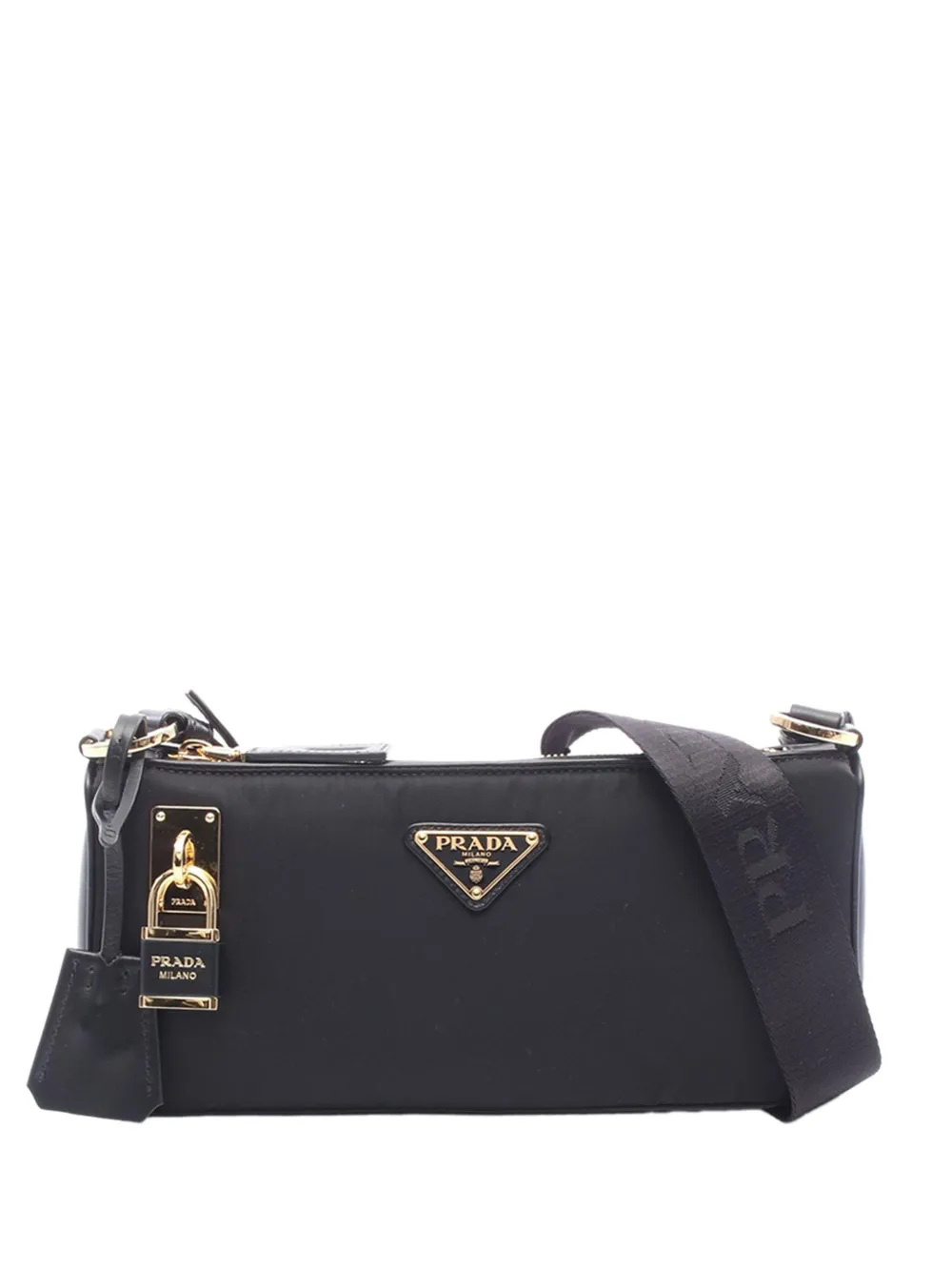 Prada Pre-Owned Borsa a tracolla piccola in Re-Nylon 2013-2026 - Nero