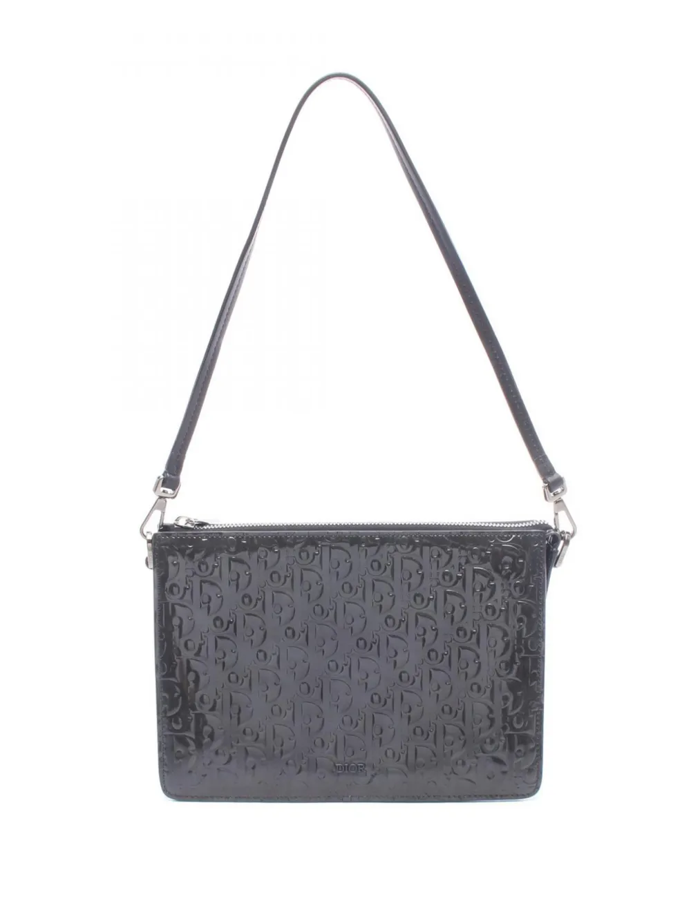 Christian Dior Pre-Owned 2010-2026 Diorissimo Trotter Patent shoulder bag - Grigio