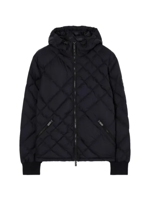 Burberry Check-stitch nylon Doversgreen puffer jacket