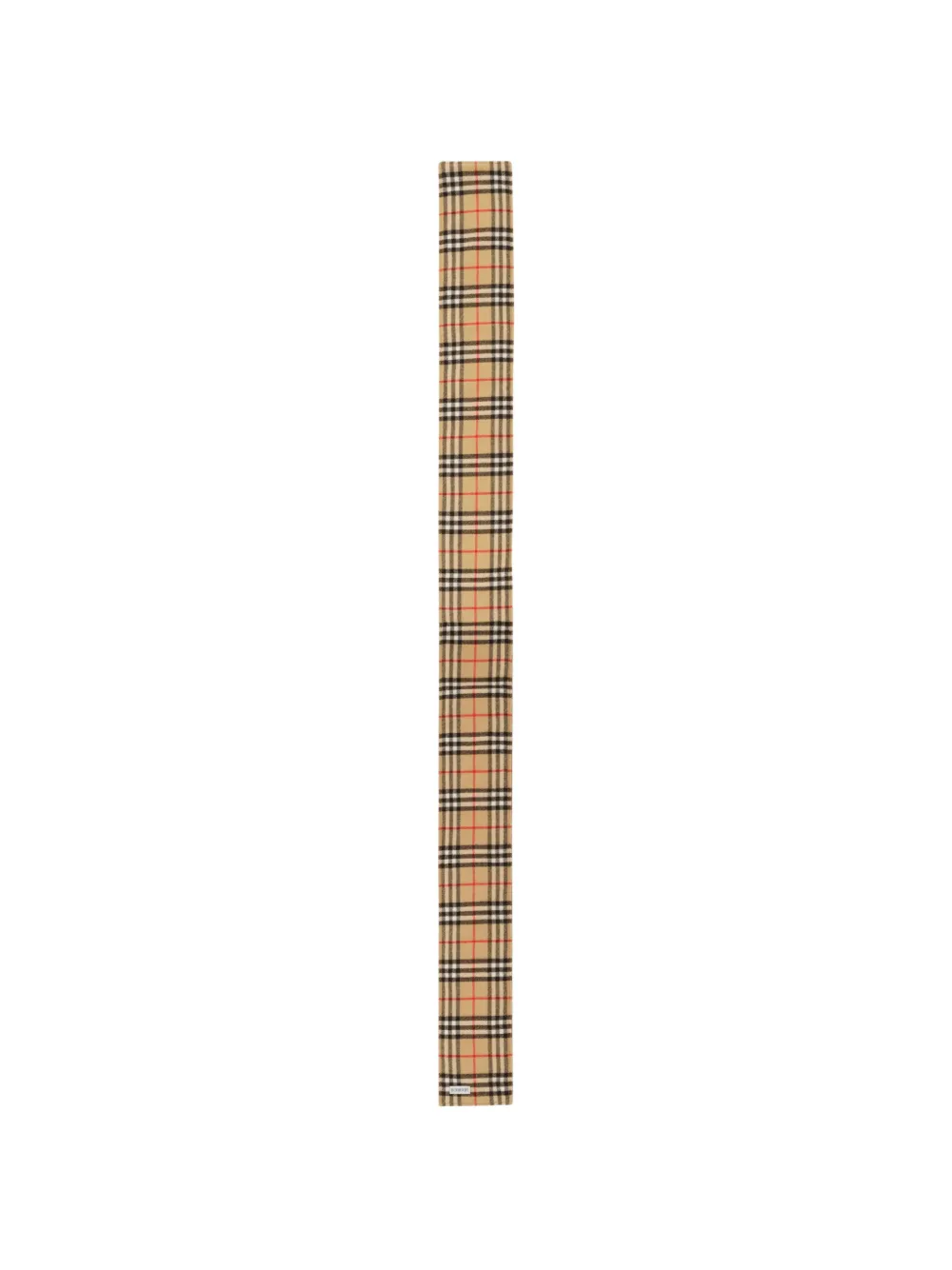 Burberry Omkeerbare geruite en leren sjaal Bruin