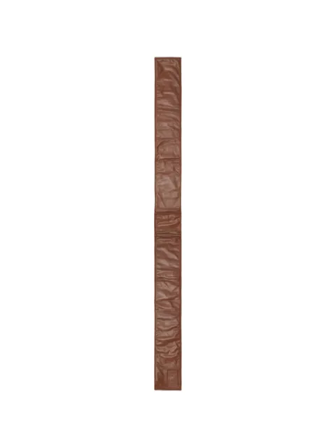 Burberry bufanda reversible de piel con motivo Check