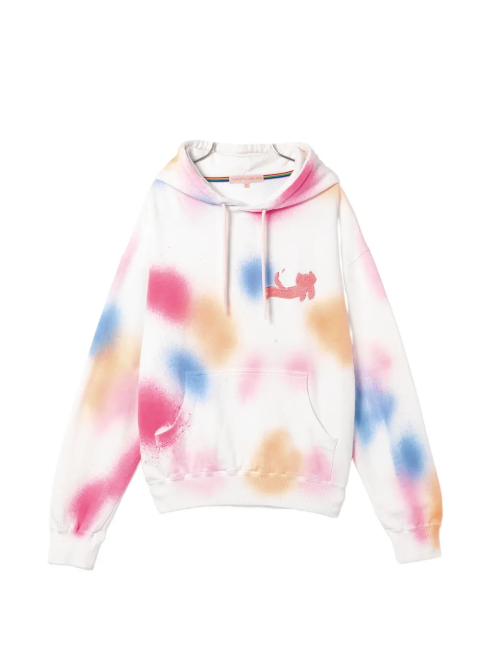 Tsumori Chisato Hoodie mit Graffiti-Effekt - Rosa