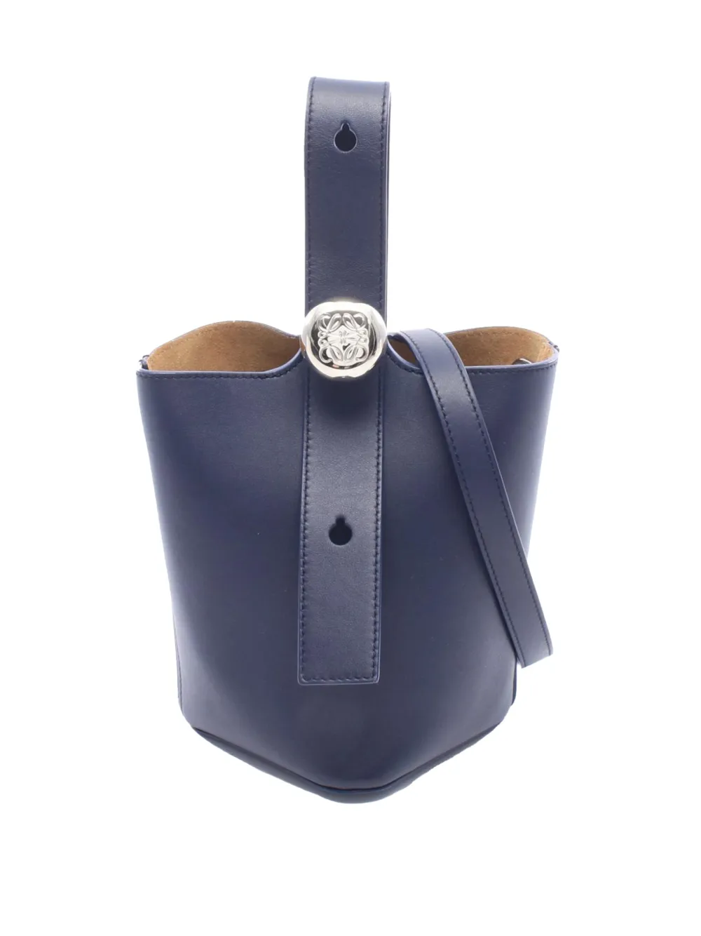 Loewe Pre-Owned Borsa a secchiello mini in pelle di vitello 2010-2026 - Blu