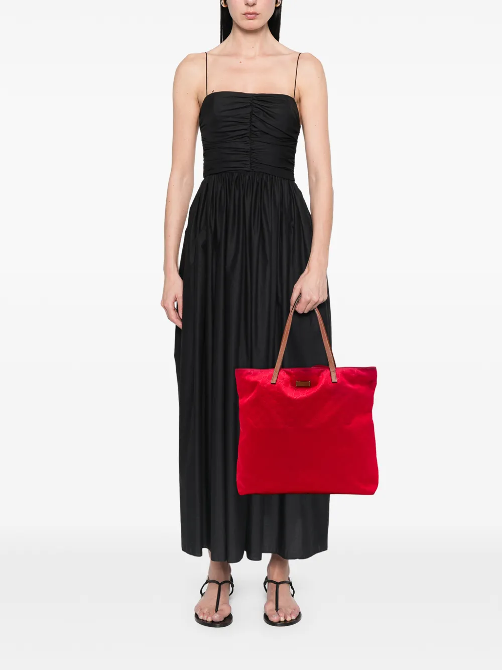 Gucci Pre-Owned 2016-2026 GG nylon shopper Rood
