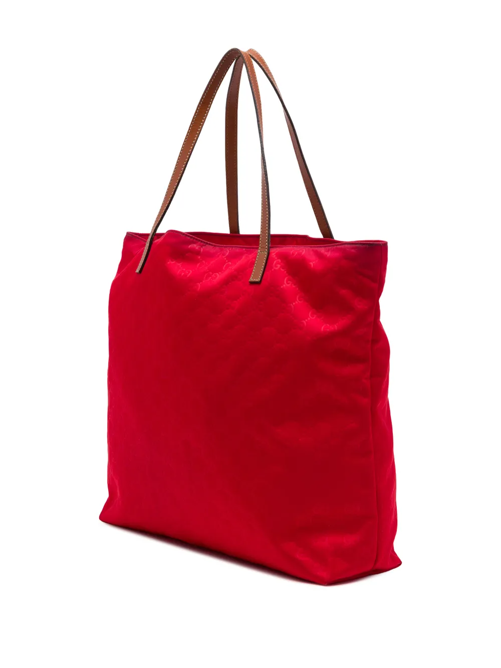Gucci Pre-Owned 2016-2026 GG nylon shopper Rood