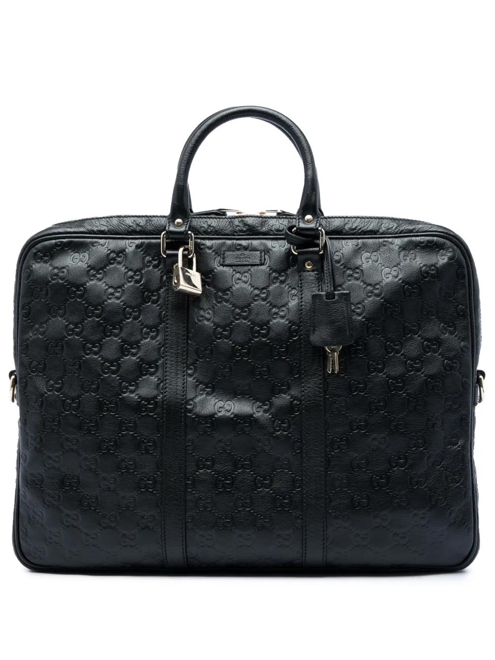 Gucci Pre-Owned 2016-2026 Guccissima business bag - Nero