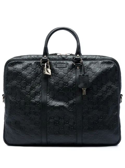 Gucci Pre-Owned 2016-2026 Guccissima business bag