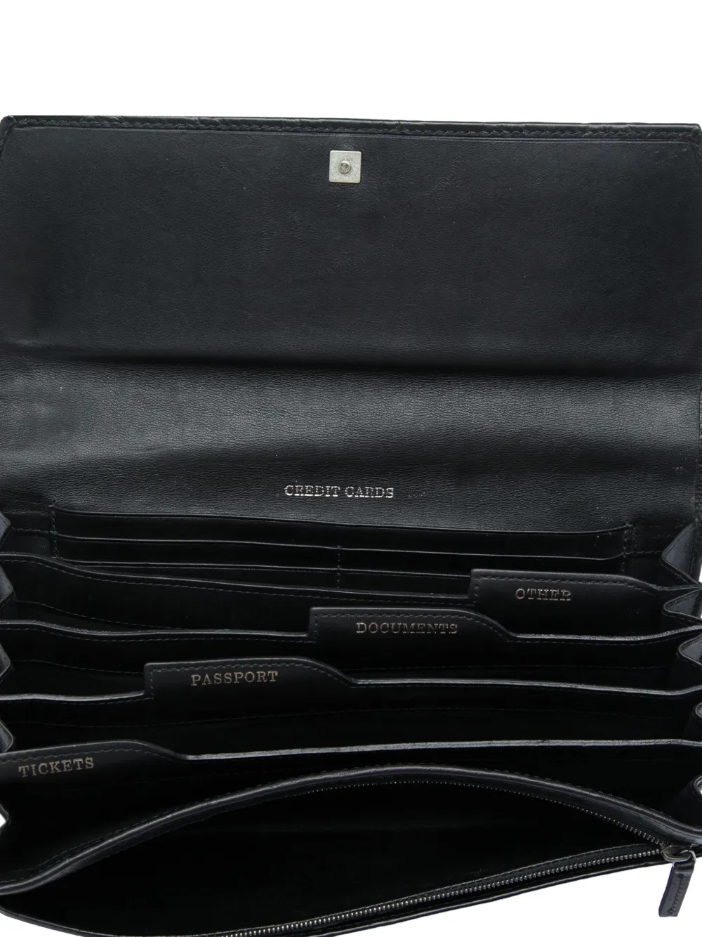 Gucci Pre-Owned 2000-2015 Guccissima clutch Zwart