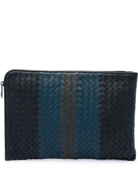 Bottega Veneta Pre-Owned bolsa de mano de piel de napa tricolor en Intrecciato 2012-2026