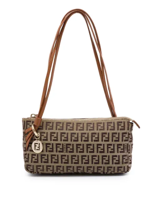 Fendi Pre-Owned 2000-2010 Zucchino Canvas Triple Strap Pochette shoulder bag
