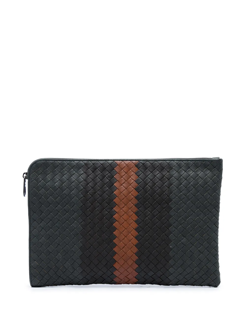 Bottega Veneta Pre-Owned 2012-2026 Tricolor Nappa Intrecciato clutch bag - Grigio