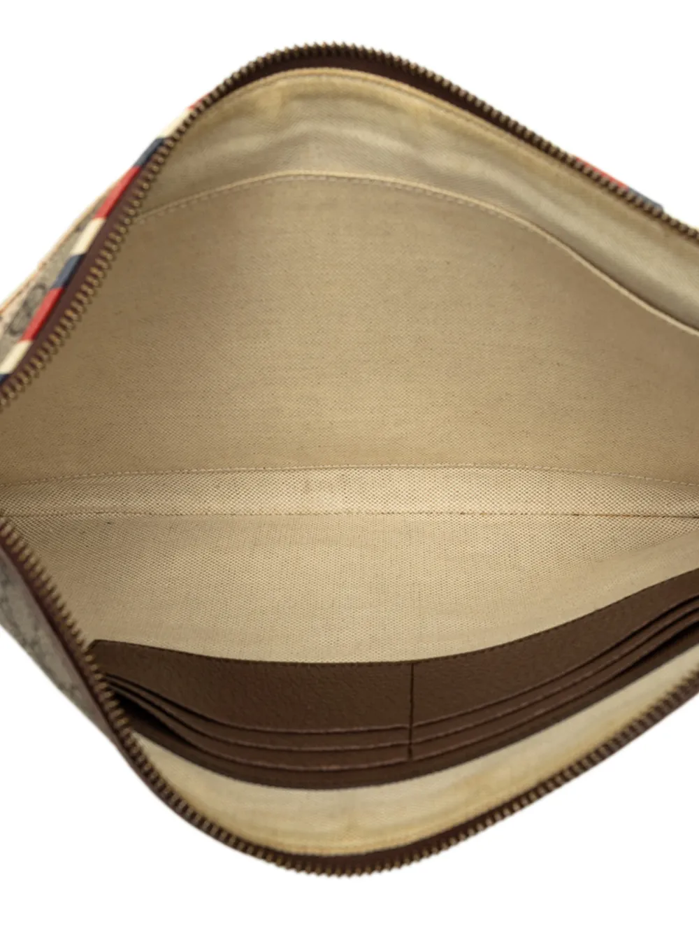 Gucci Pre-Owned 2000-2015 GG Supreme Courrier clutch Beige