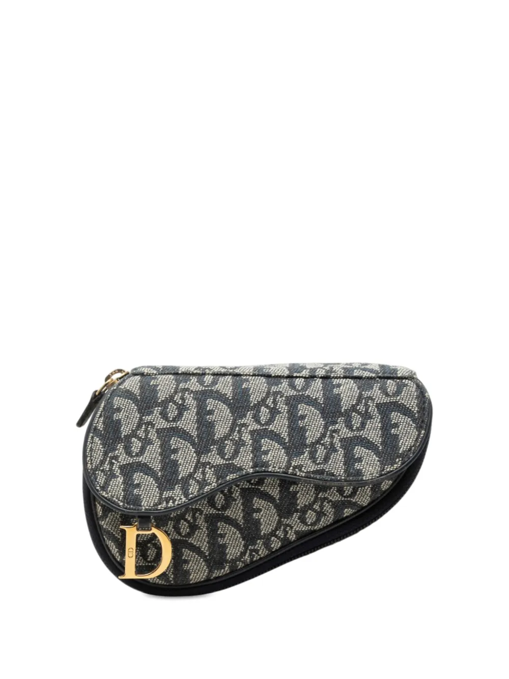 Christian Dior Pre-Owned 2000 Diorissimo Canvas Saddle pouch - Blau