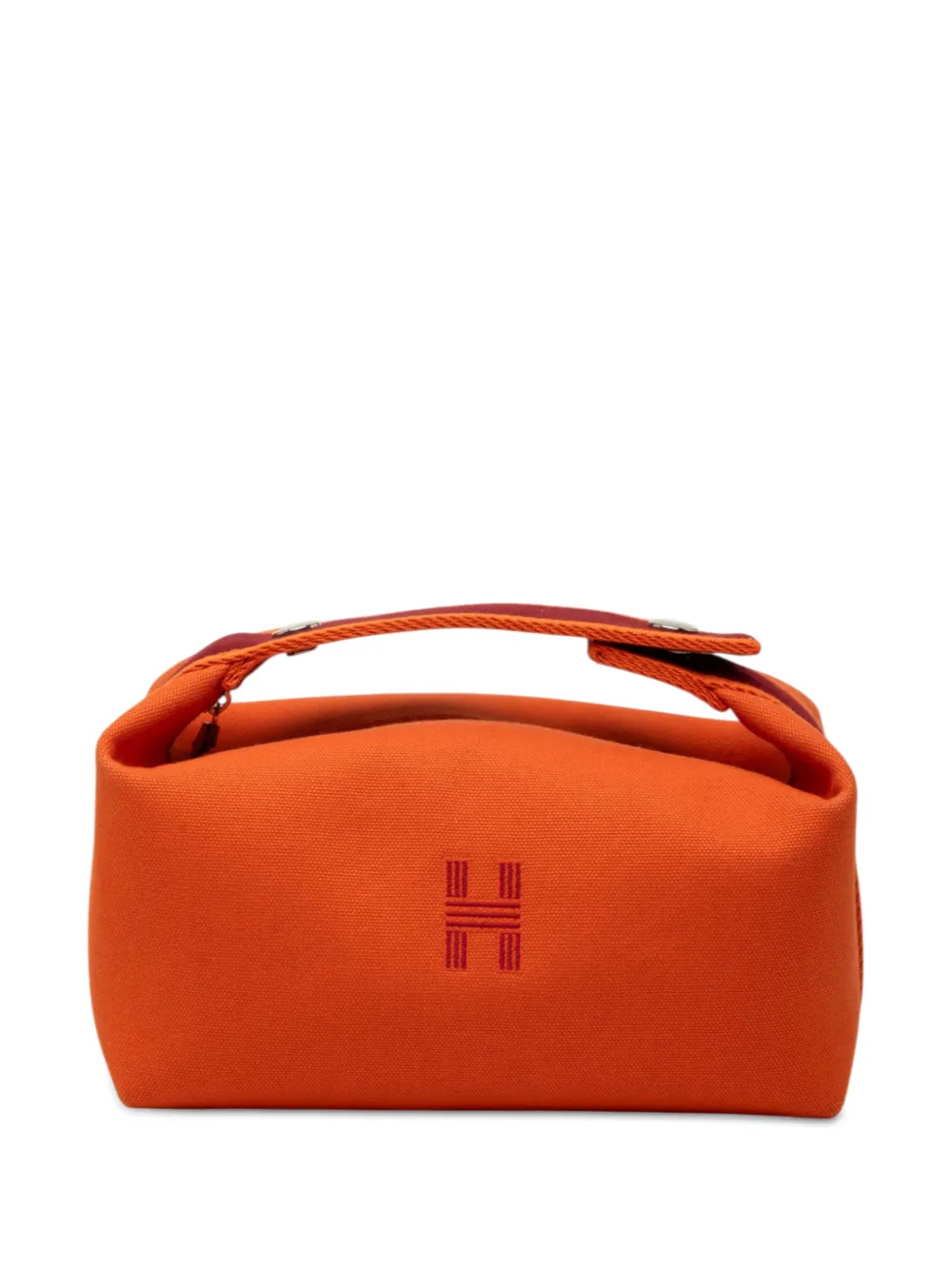Hermès Pre-Owned 2012-2026 Small Toile Bride A Brac Case vanity bag - Arancione