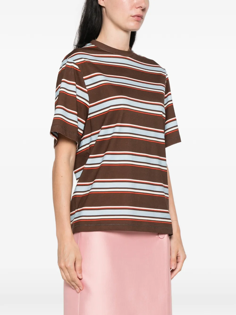 Stine Goya Gestreept T-shirt Bruin