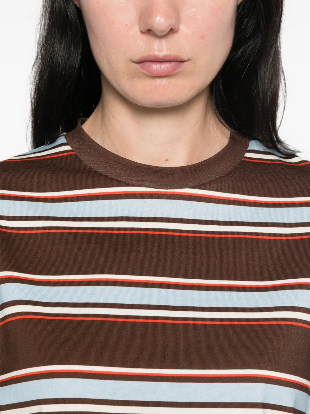 Stine Goya Gestreept T-shirt Bruin