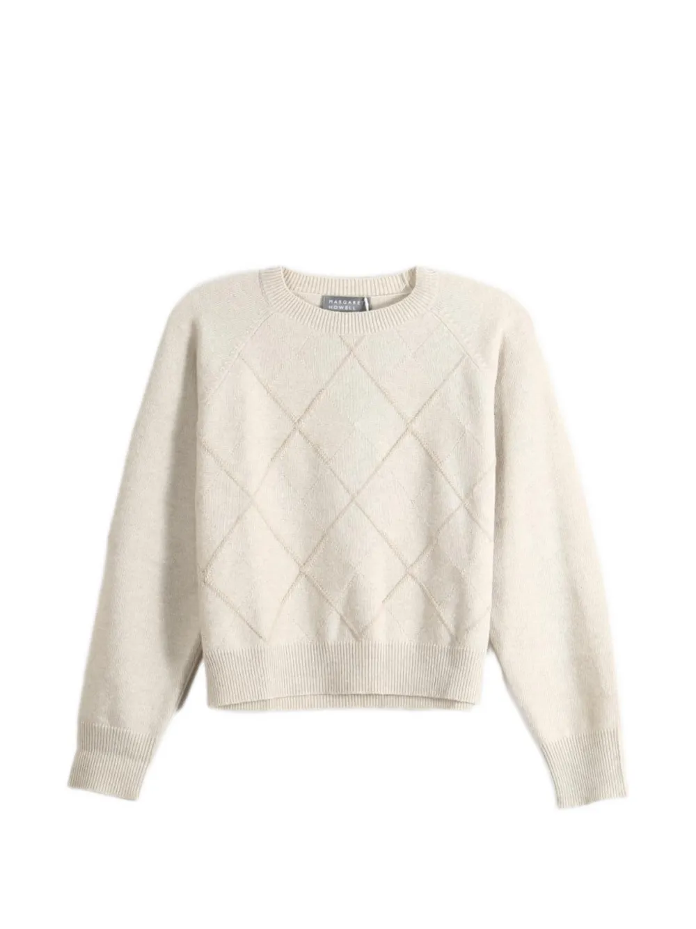 Margaret Howell argyle raglan-sleeve sweater