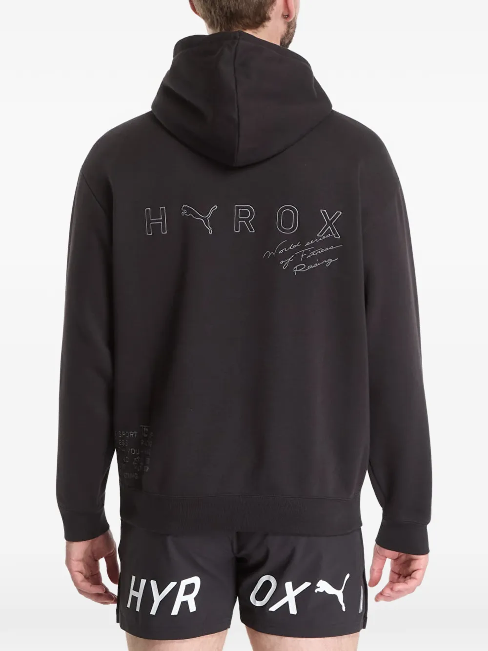 PUMA x Hyrox hoodie van zware kwaliteit Zwart
