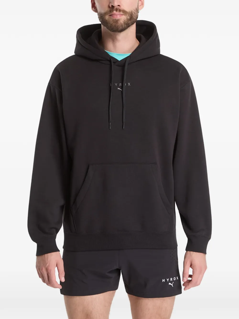 PUMA x Hyrox hoodie van zware kwaliteit Zwart