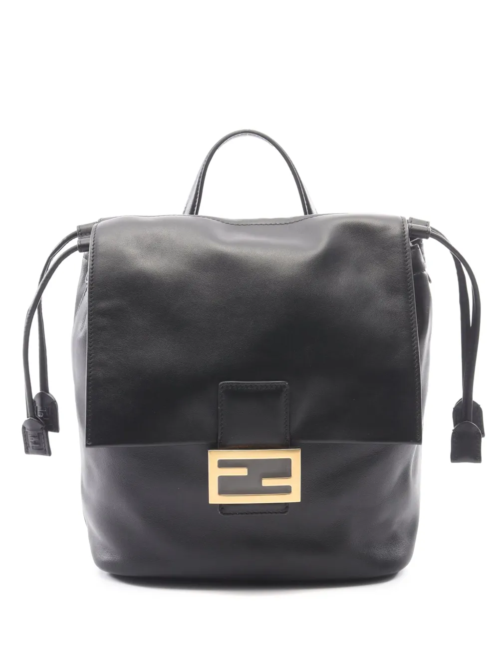 Fendi Pre-Owned 2000-2010 FF Leather backpack - Nero