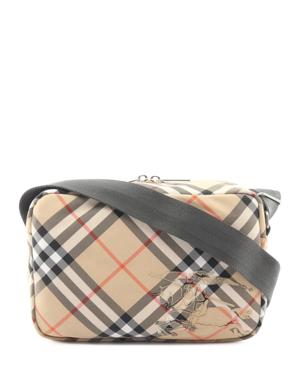 Burberry Pre-Owned Borsa a tracolla in tela Supernova Check 2023-2026 - Toni neutri