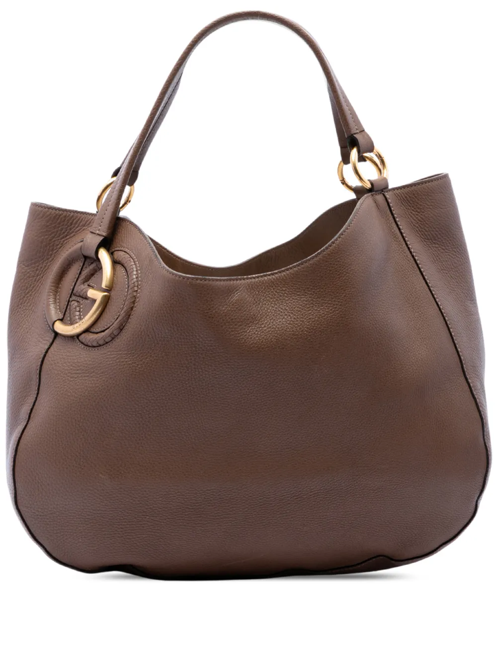 Gucci Pre-Owned 2016-2026 Medium Pebbled Calfskin Twill tote bag - Marrone