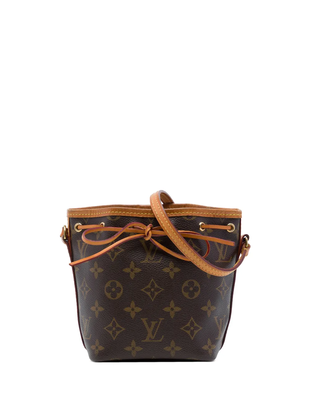 Louis Vuitton Pre-Owned 2015 Monogram Nano Noe Beuteltasche - Braun