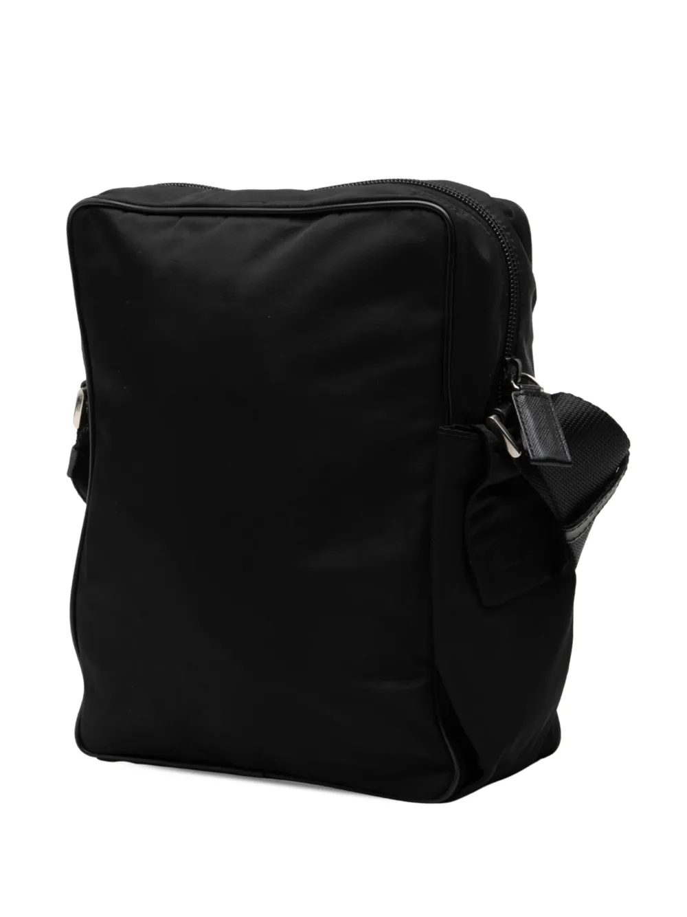 Prada Pre-Owned 2013-2026 Tessuto crossbodytas met rits Zwart