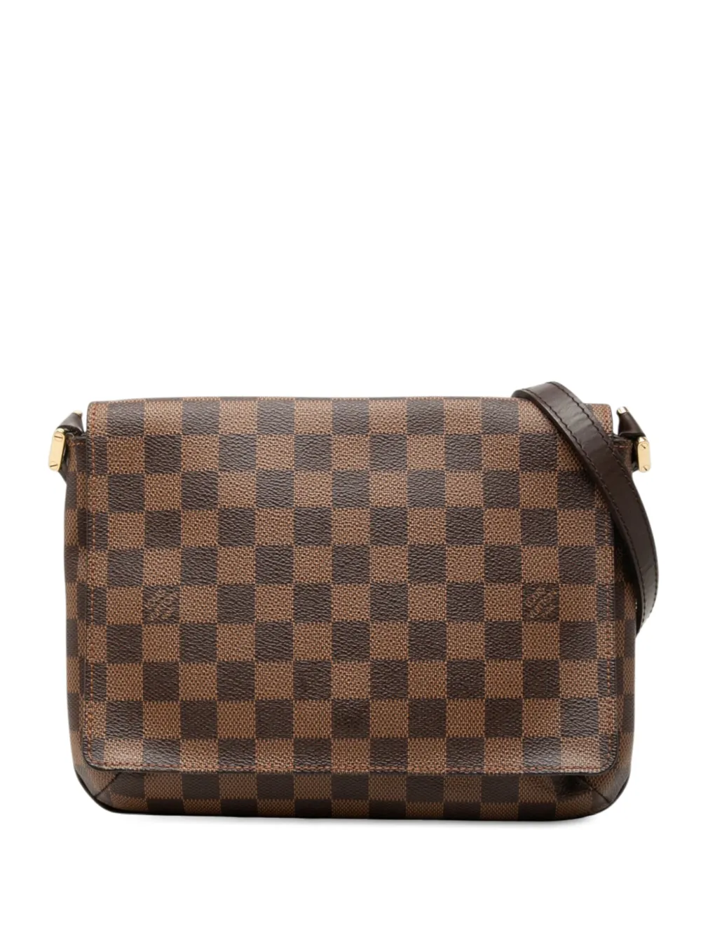 Louis Vuitton Pre-Owned 2003 Damier Ebene Musette Tango Short Strap shoulder bag - Braun