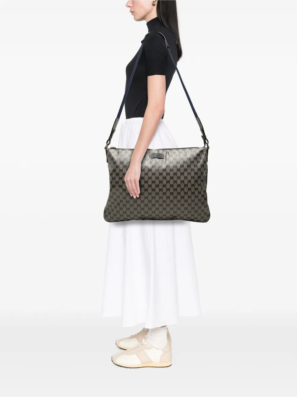 Gucci Pre-Owned 2000-2015 GG Crystal crossbodytas Beige