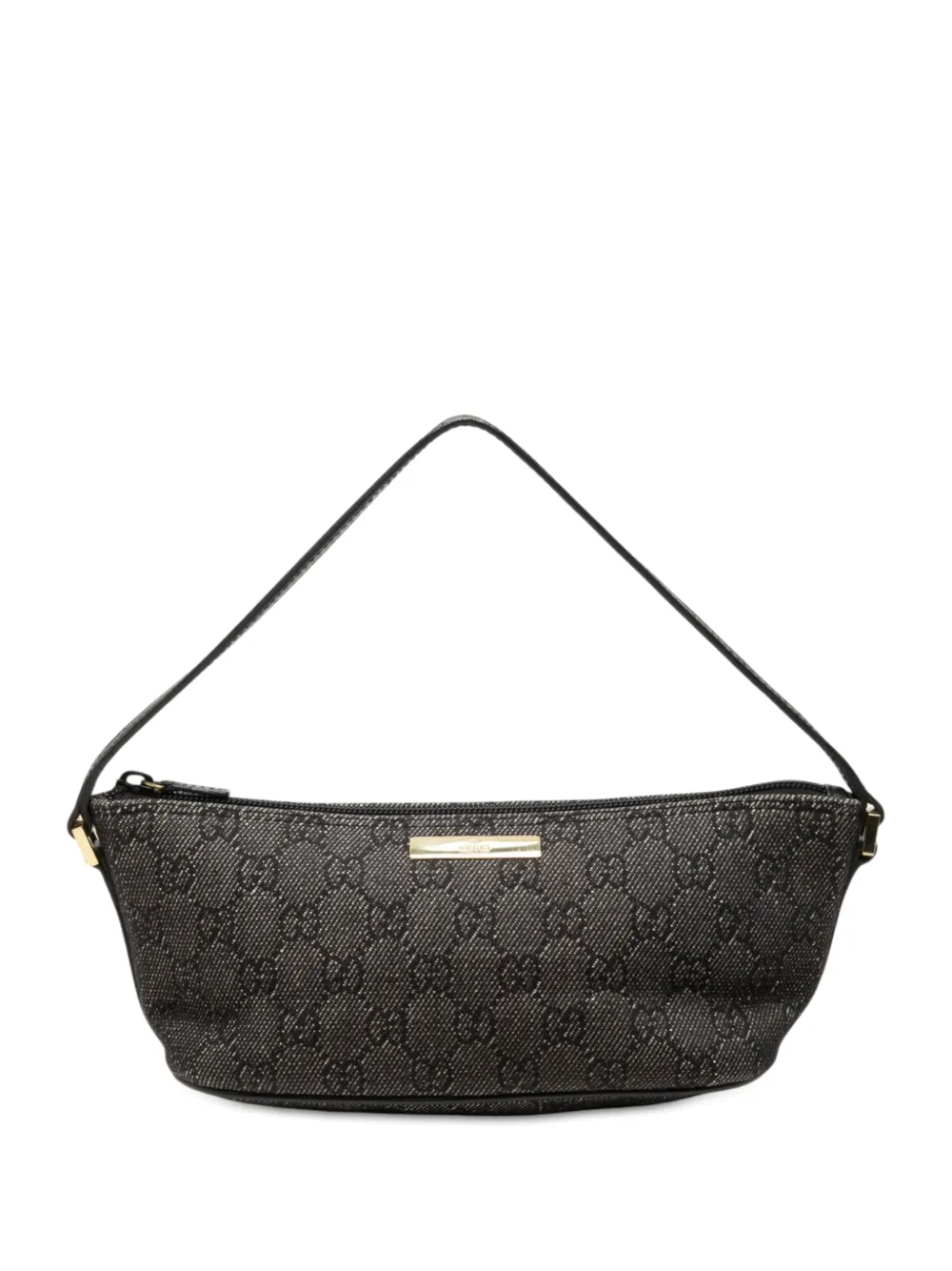 Gucci Pre-Owned 2000-2015 GG Denim Boat shoulder bag - Grigio