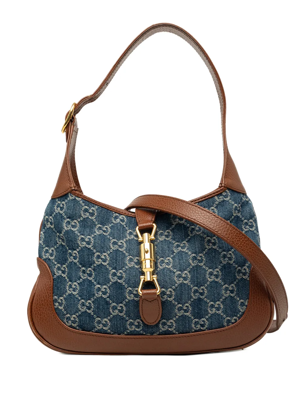 Gucci Pre-Owned 2016-2026 Small GG Denim Jackie 1961 crossbody bag - Blu