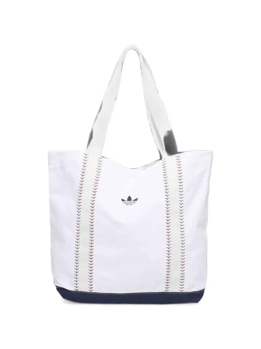 adidas contrast-stitch logo tote bag - Bianco