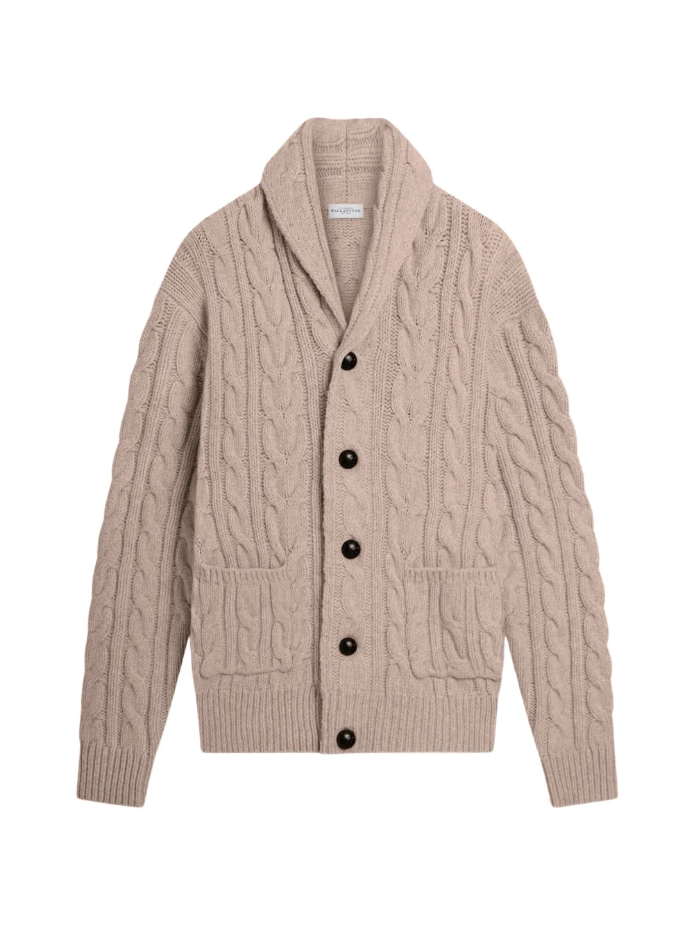 Ballantyne cable-knit wool cardigan - Toni neutri