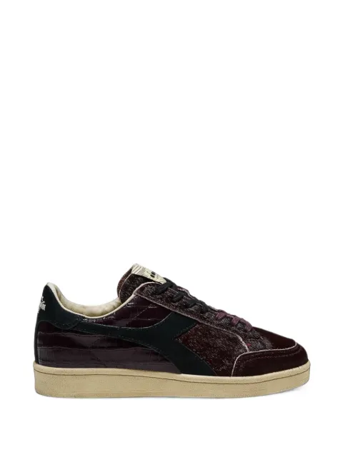 Diadora Prestige Croco faux-pony-hair crocodile-effect sneakers