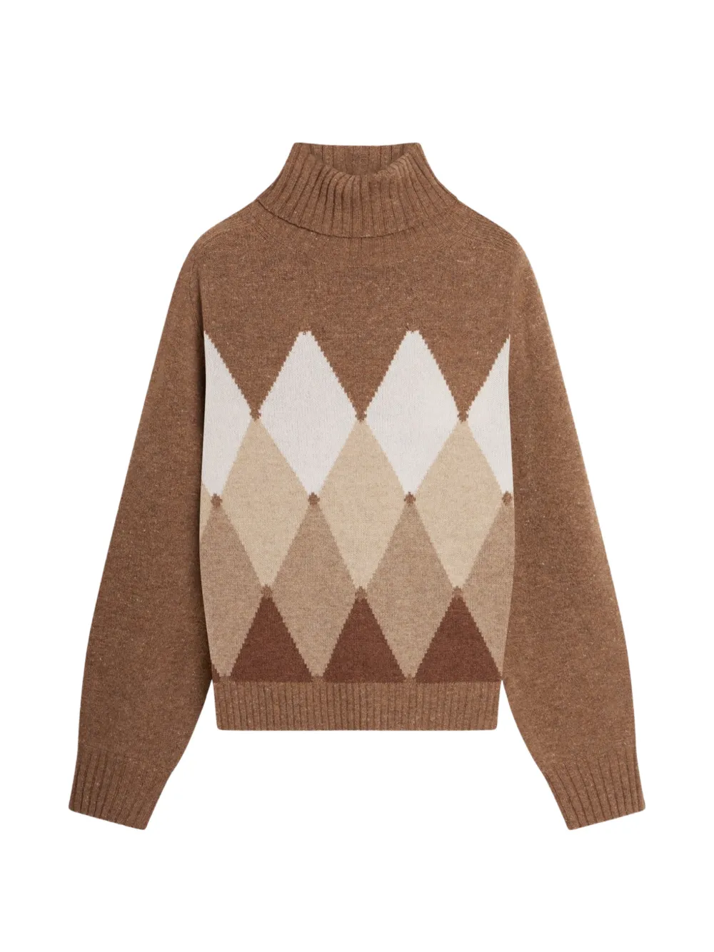 Ballantyne argyle high-neck sweater