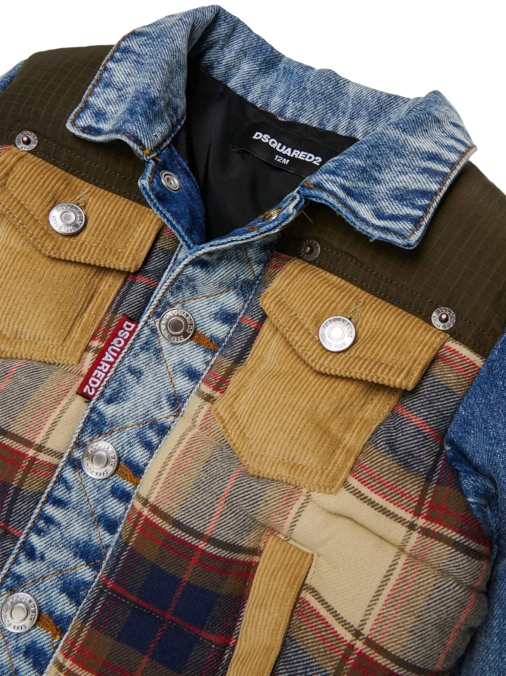DSQUARED2 KIDS Jack met patchwork Blauw