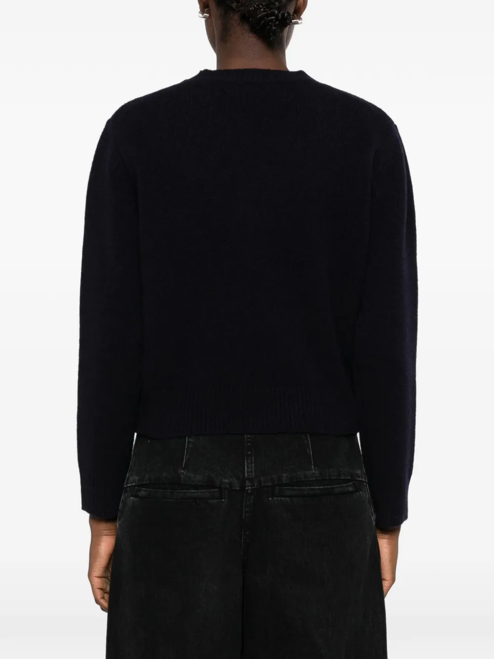 A.P.C. Anna wollen trui met intarsia-logo Blauw