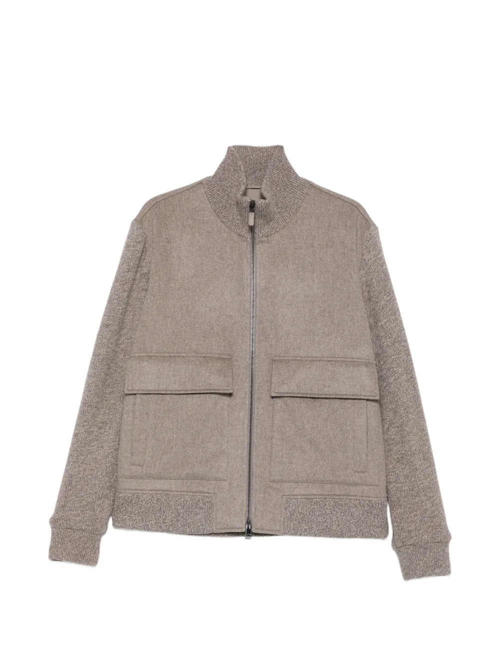 Paul & Shark zip-up panelled sweater