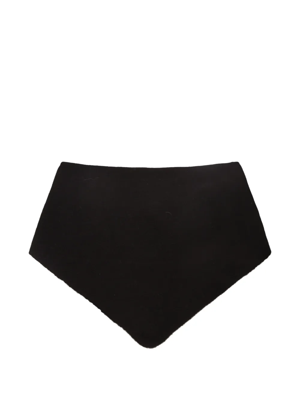 Daniele Fiesoli fine-knit triangular scarf - Nero