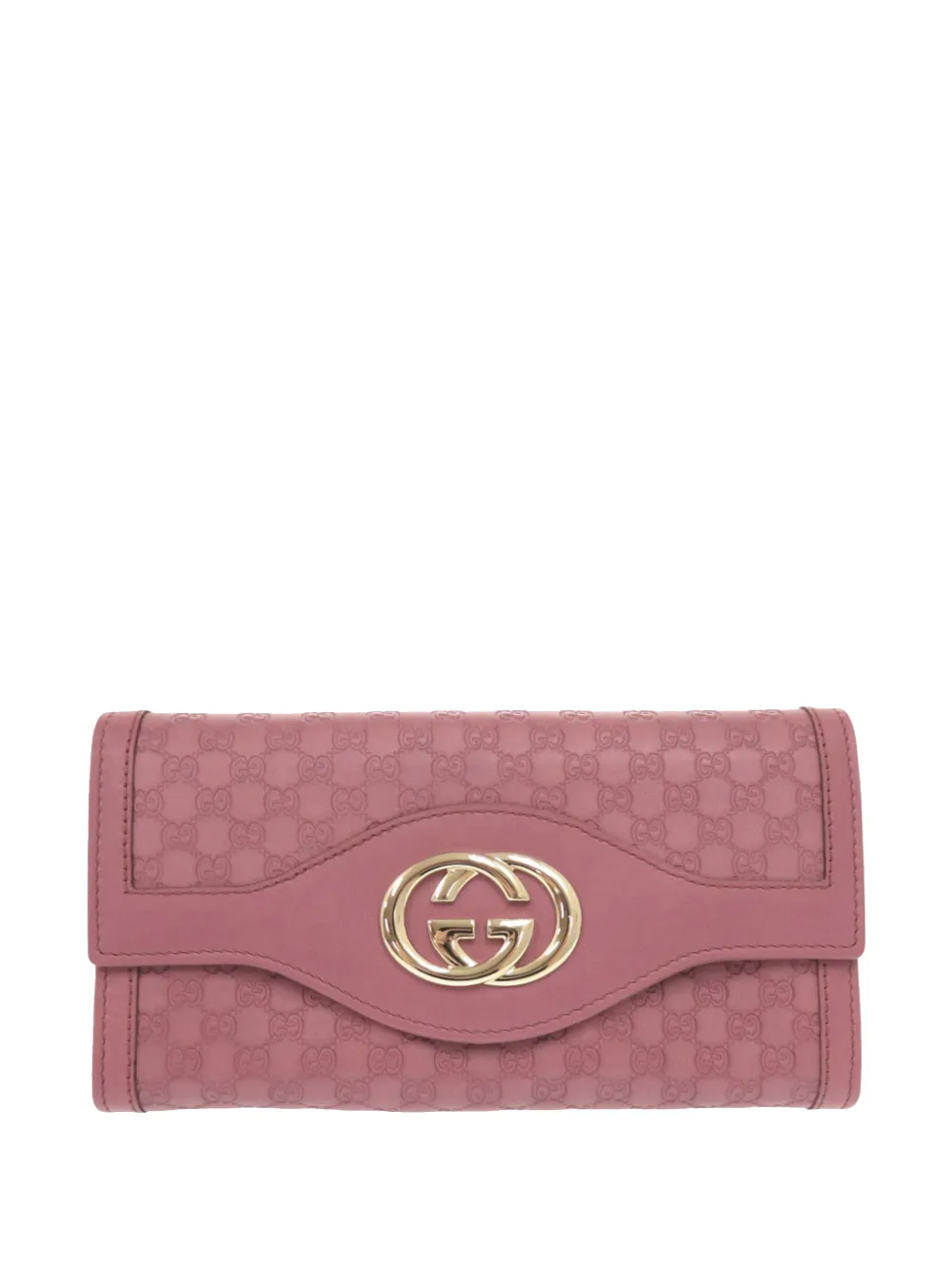 Gucci Pre-Owned 2000-2015 Guccissima Sukey Wallet long wallets - Rosa