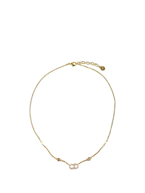 Christian Dior Pre-Owned 20th Century Gold Plated Clair D Lune Necklace costume necklace