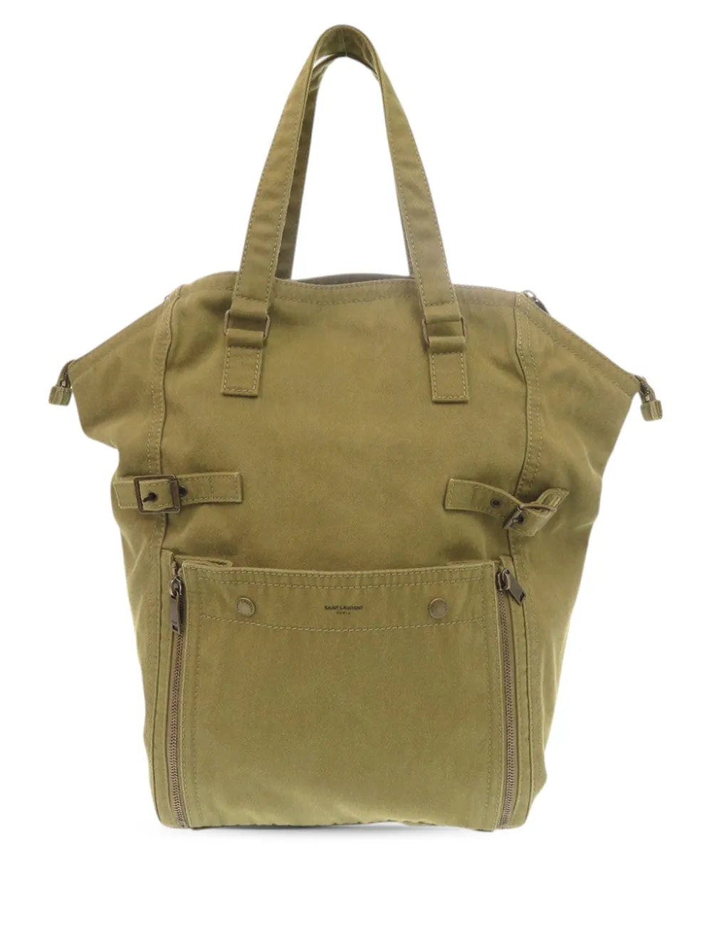 Saint Laurent Pre-Owned 2013-2026 Large Canvas Downtown tote bag - Braun
