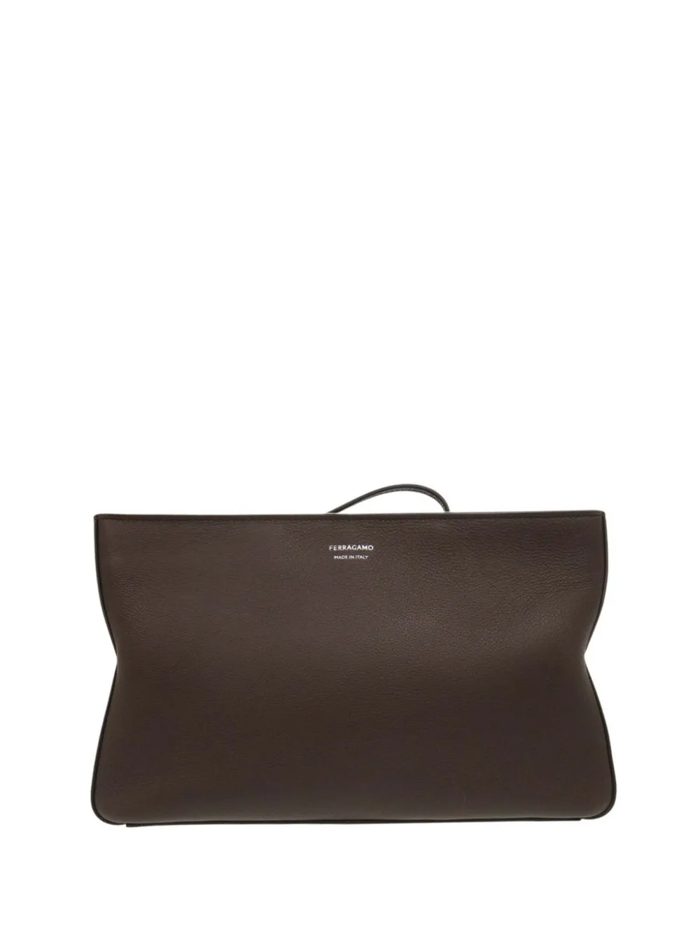 Ferragamo Pre-Owned 2015-2026 Soft leren clutch Bruin