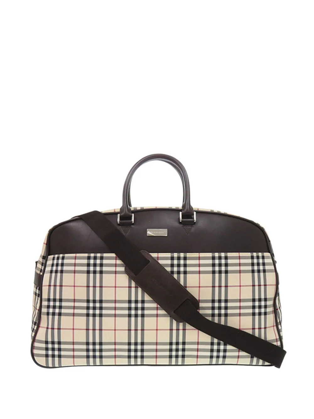 Burberry Pre-Owned 2000-2017 House Check Canvas travel bag - Nude