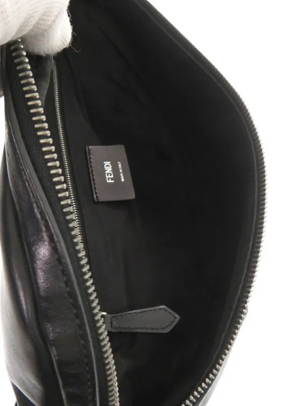 Fendi Pre-Owned 2010-2026 Leather Bugs Eye Belt Bag | Black | FARFETCH