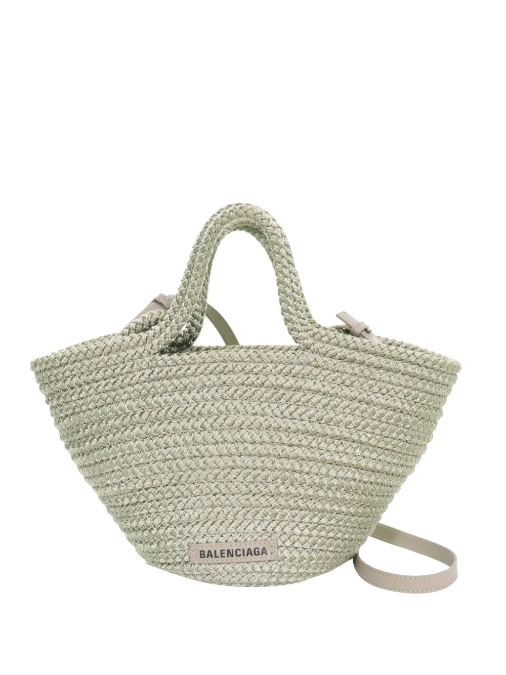 Balenciaga Pre-Owned 2022 Small Nylon Ibiza Basket Bag satchel - Verde