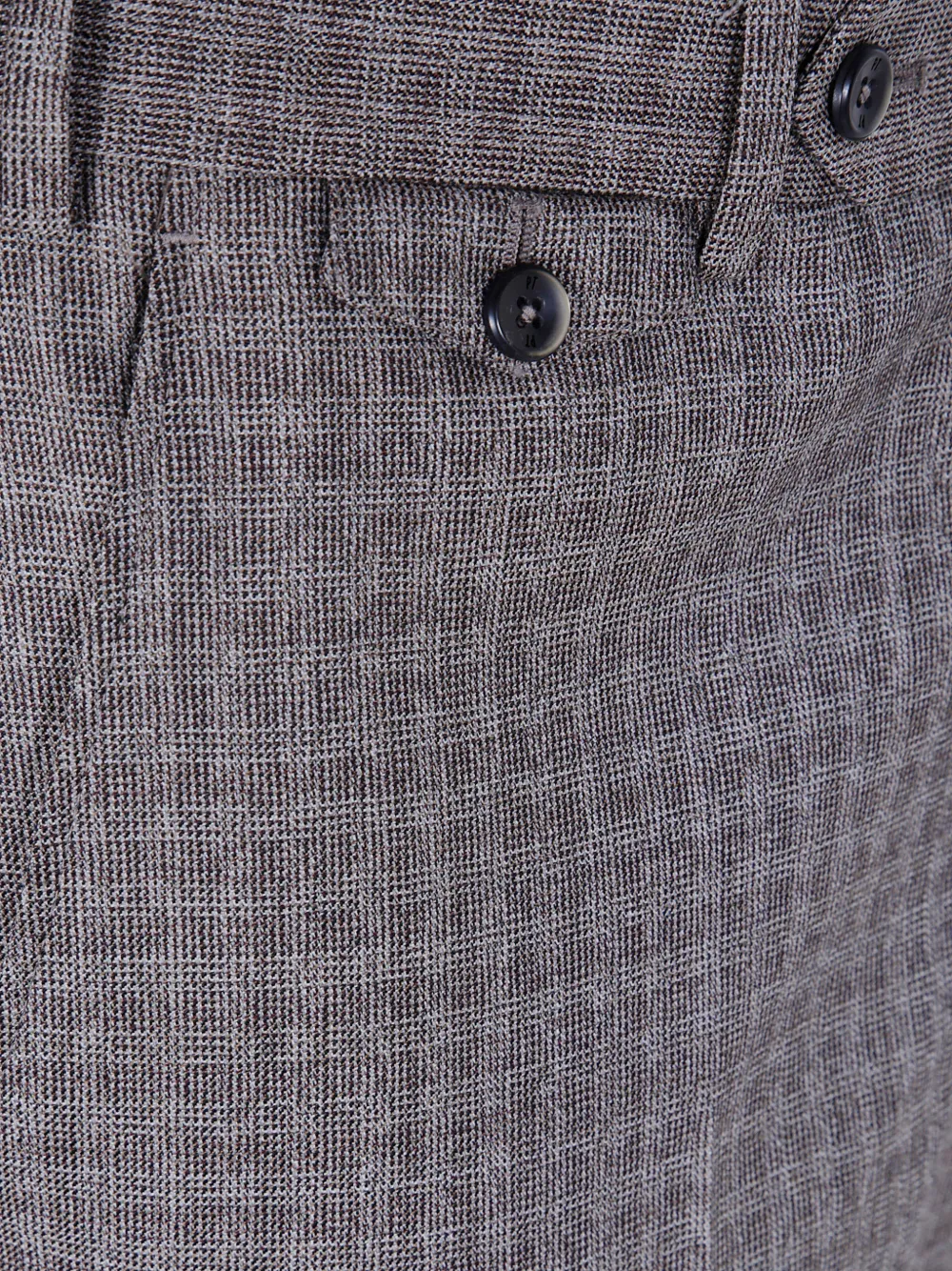 PT Torino Geruite broek Grijs